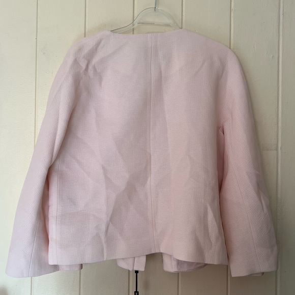 SOLD MASSIMO DUTTI Petal Pink Textured Jacket Size Medium FLAWED - Picture 13 of 16